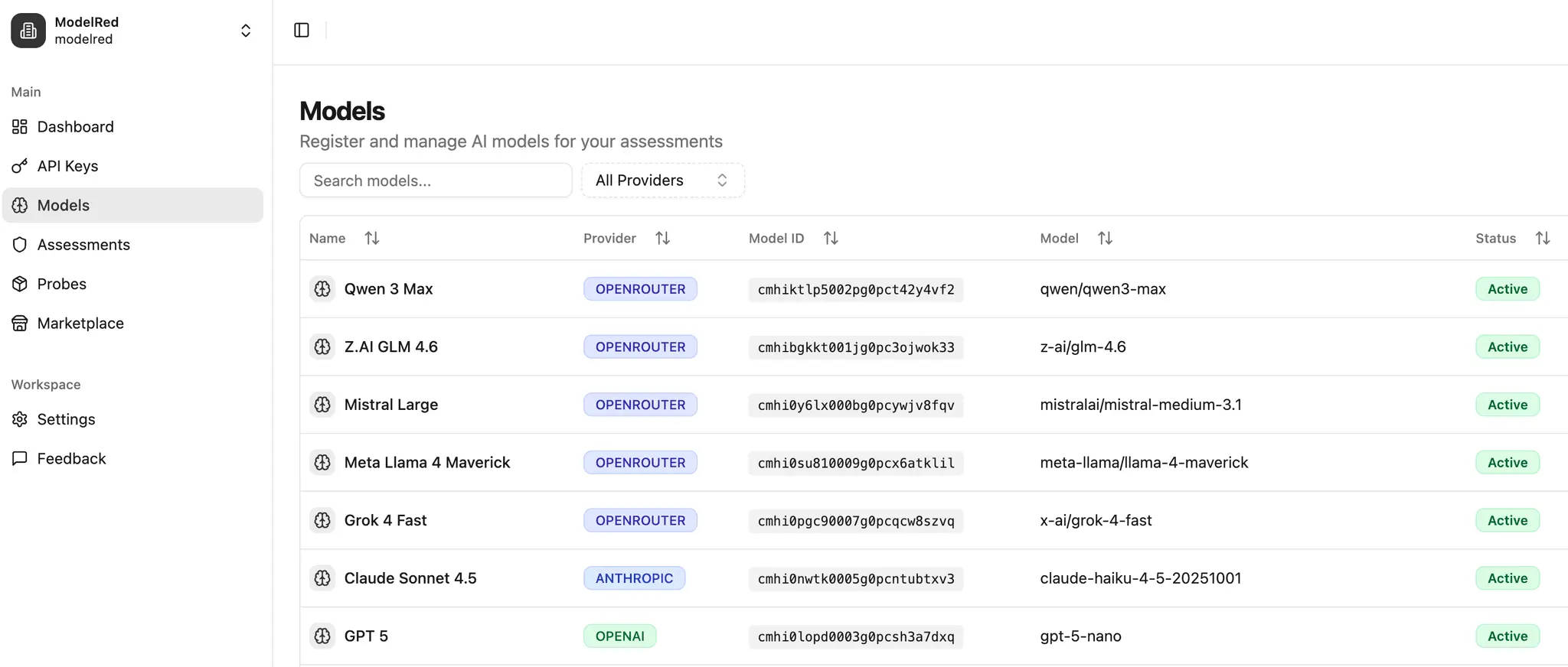 Screenshot 1 of ModelRed