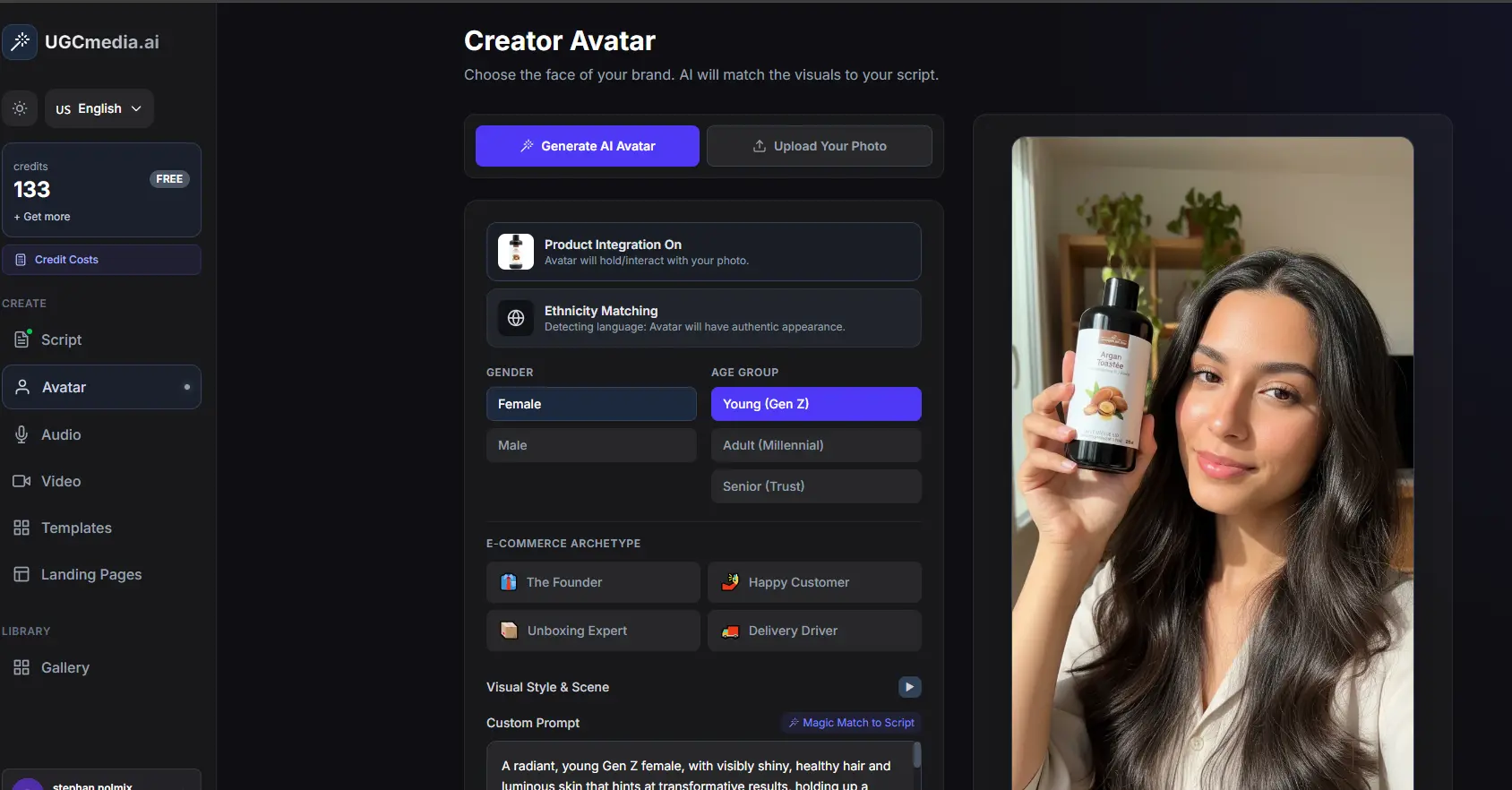 Screenshot 1 of UGCmedia.ai 