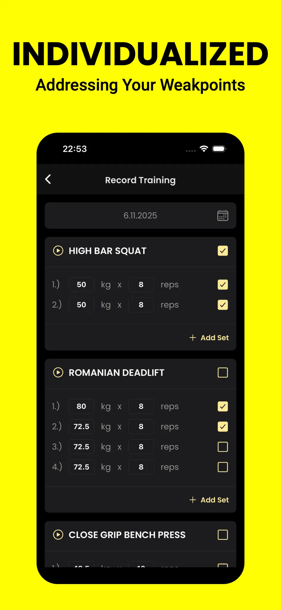 Screenshot 2 of Powerlifting AI Coach