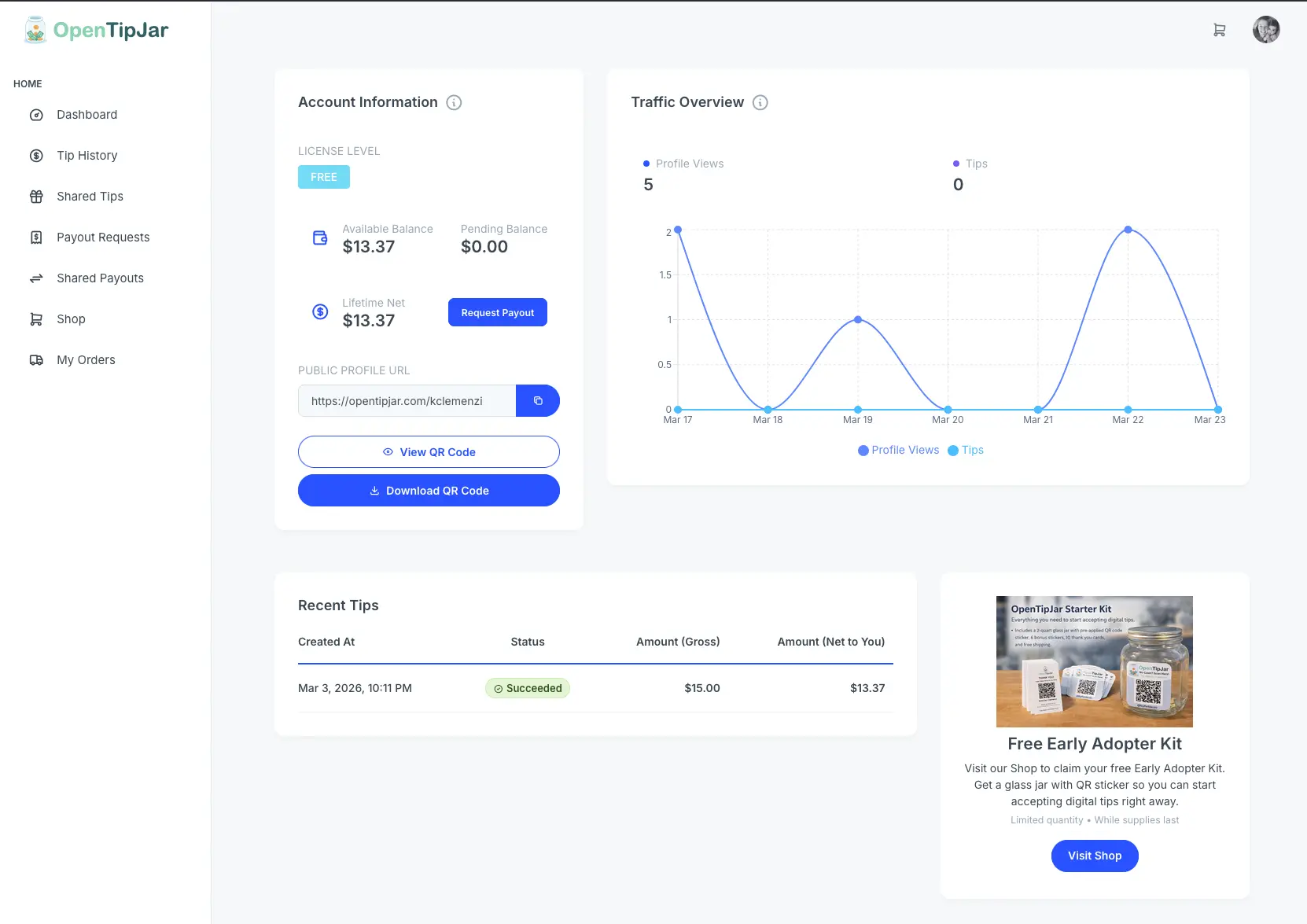 Screenshot 2 of OpenTipJar