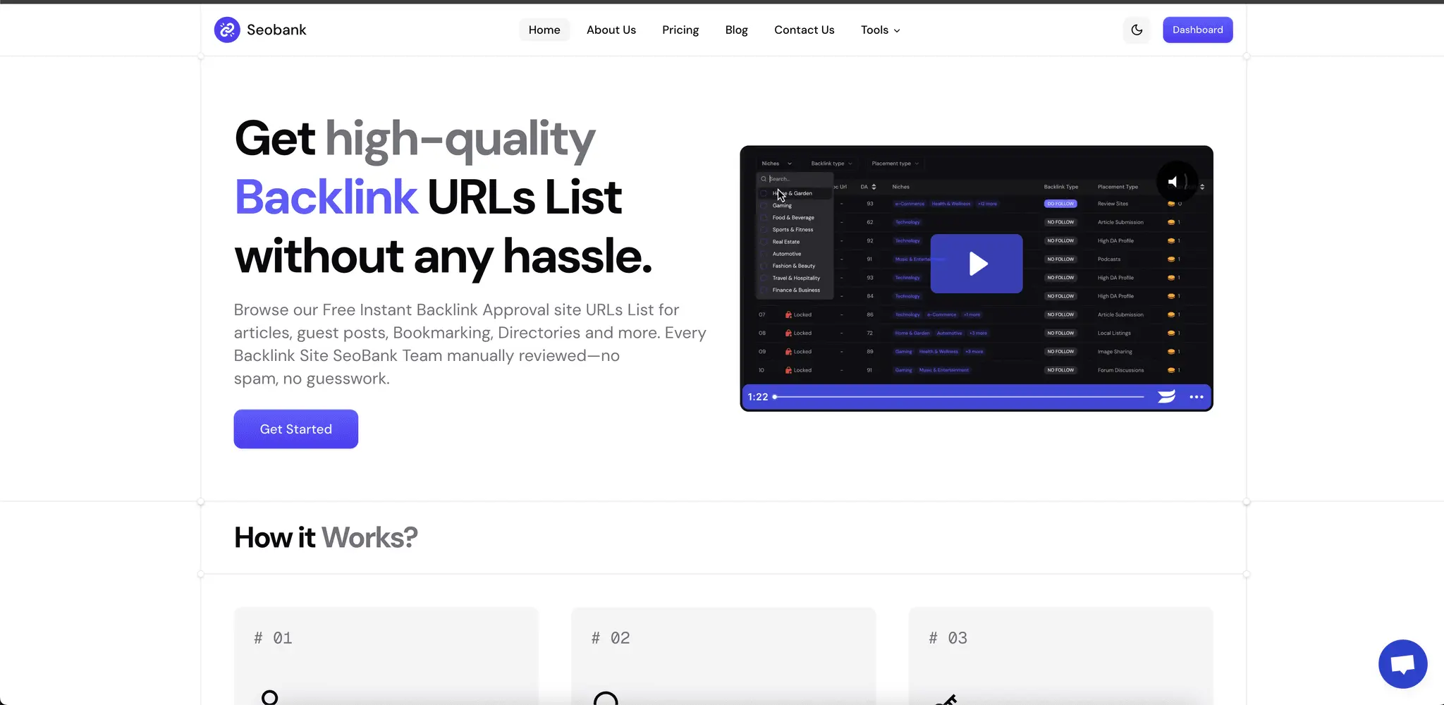 Screenshot 1 of SeoBank.io