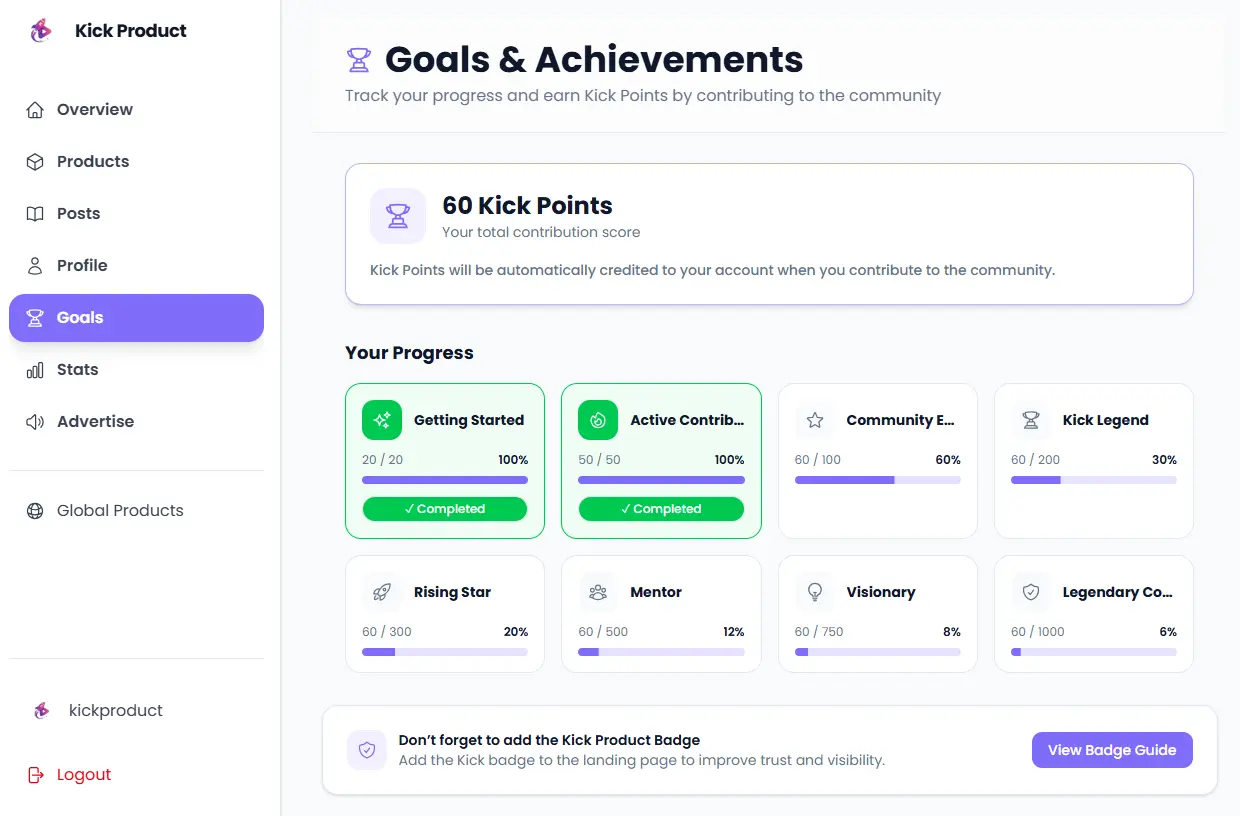 Screenshot 5 of Kick Product
