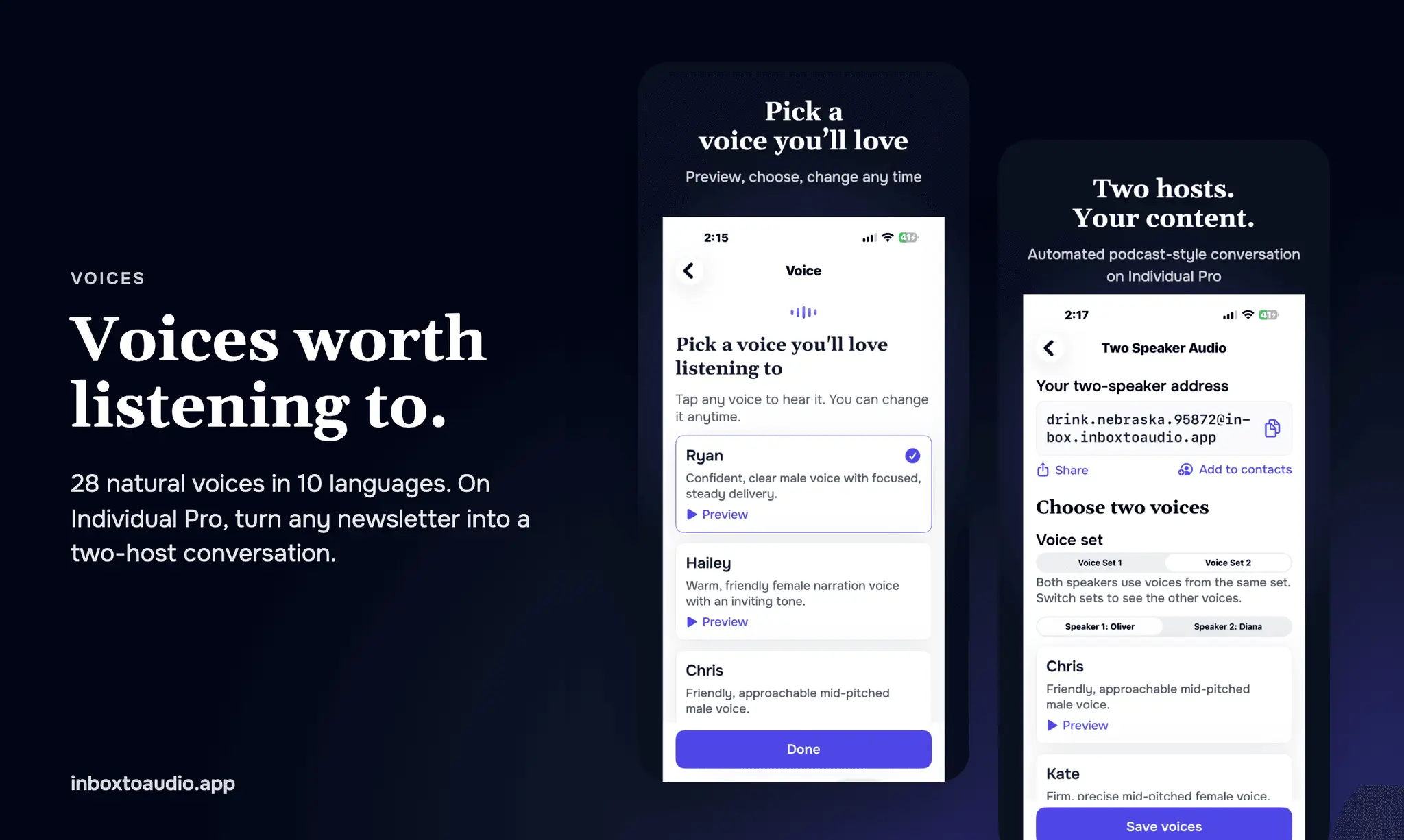 Screenshot 3 of InboxToAudio