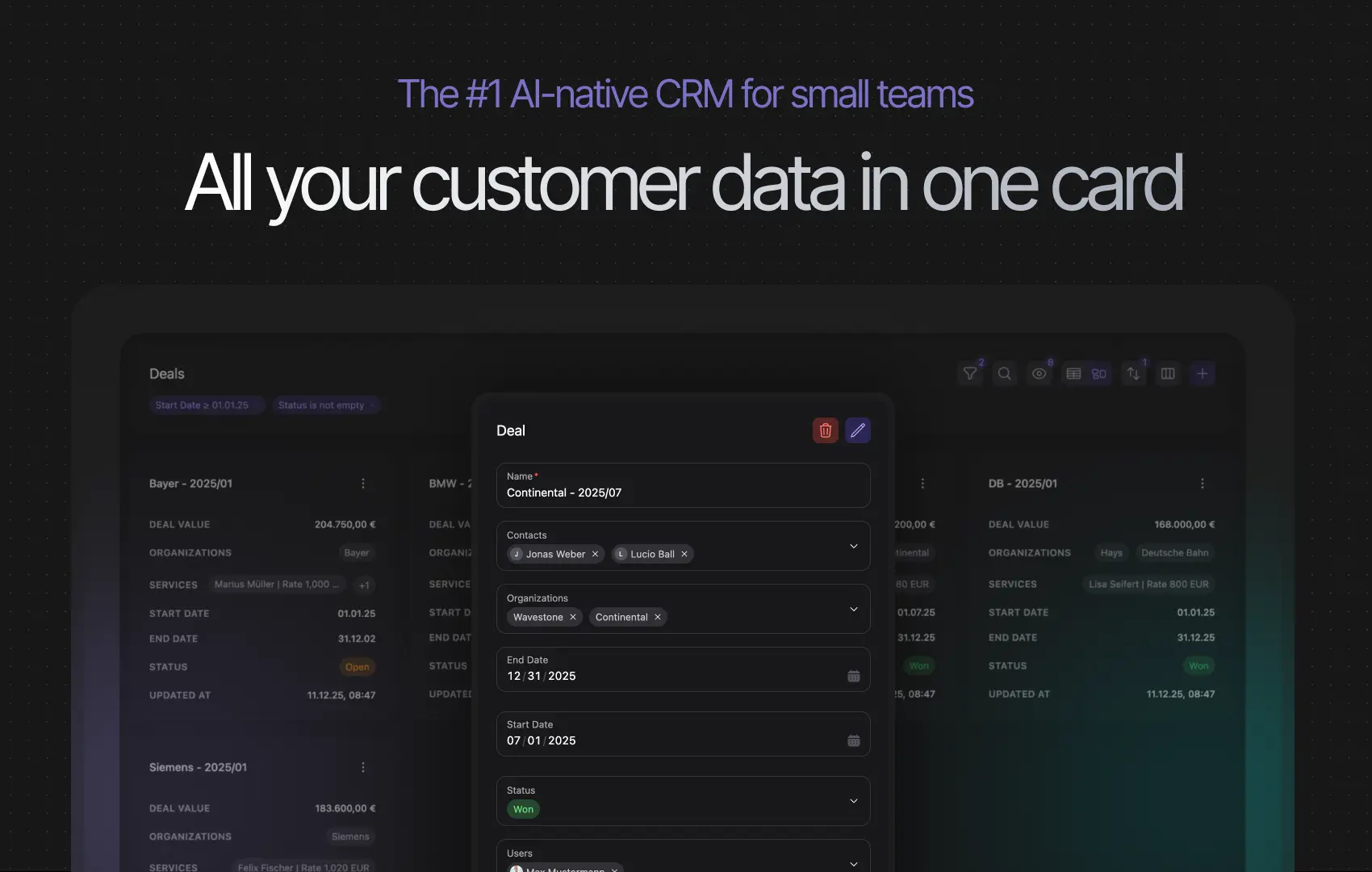 Screenshot 1 of Customermates