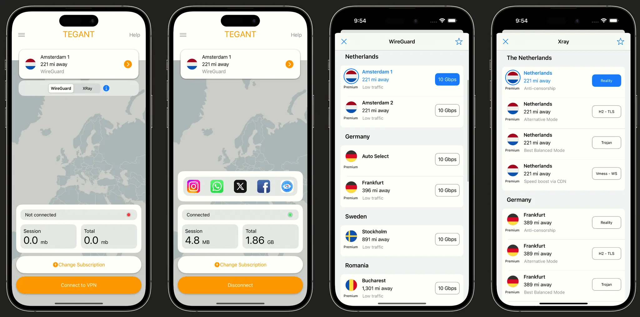 Screenshot 3 of Tegant - Censorship-Resistant VPN