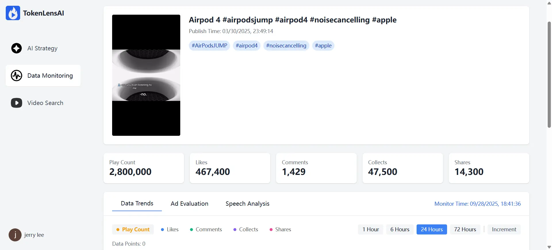Screenshot 2 of TokenLensAI - AI-powered TikTok Analytic