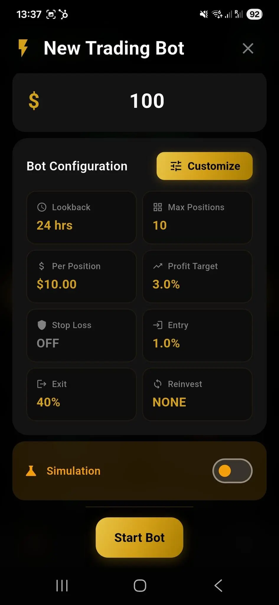 Screenshot 3 of IOI Automated Crypto Trading Bot
