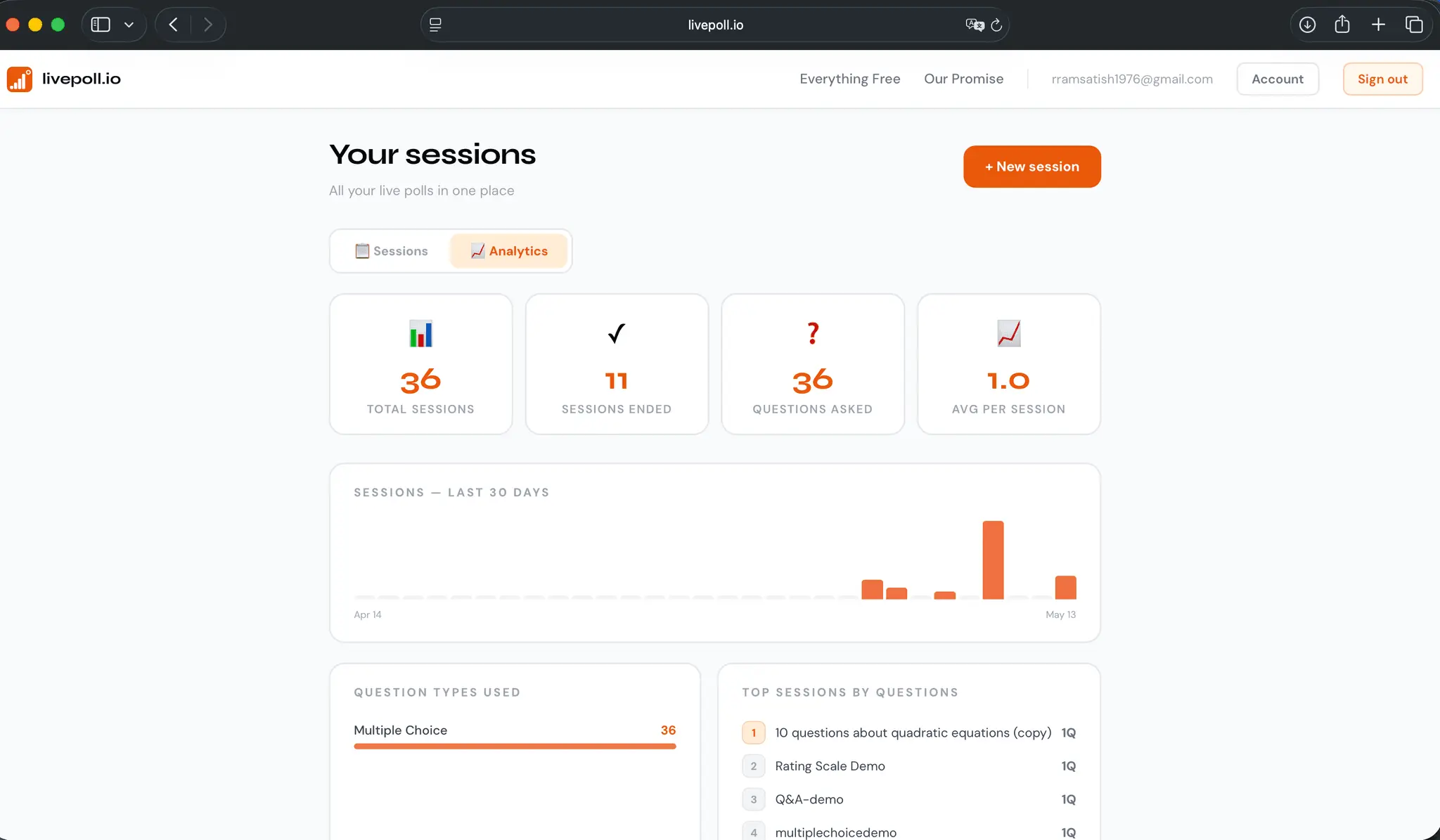 Screenshot 8 of livepoll.io