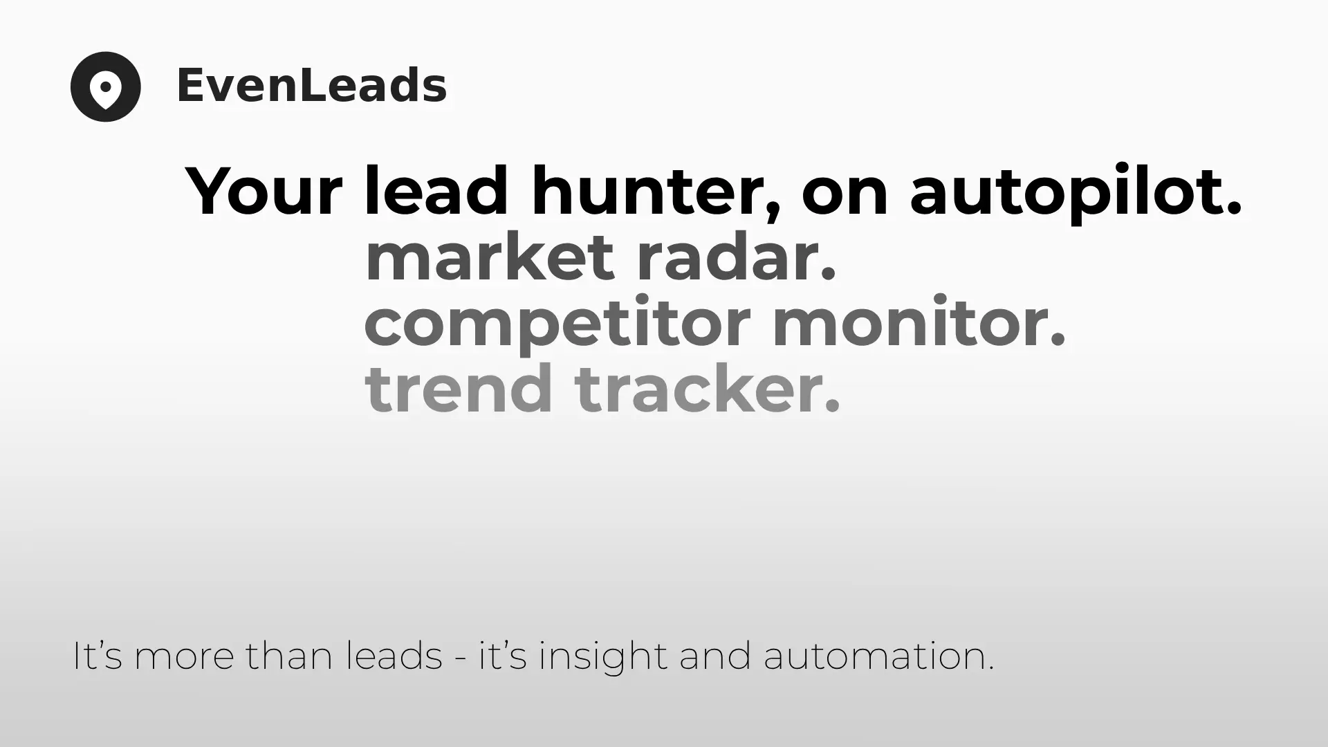 Screenshot 1 of EvenLeads - Find Clients FAST