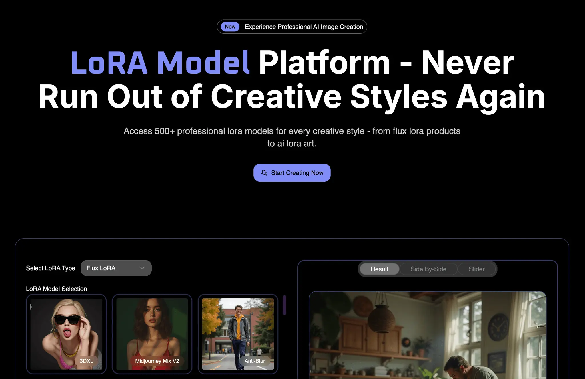 Screenshot 1 of LoRA Model Platform - LoRA AI Image Gene