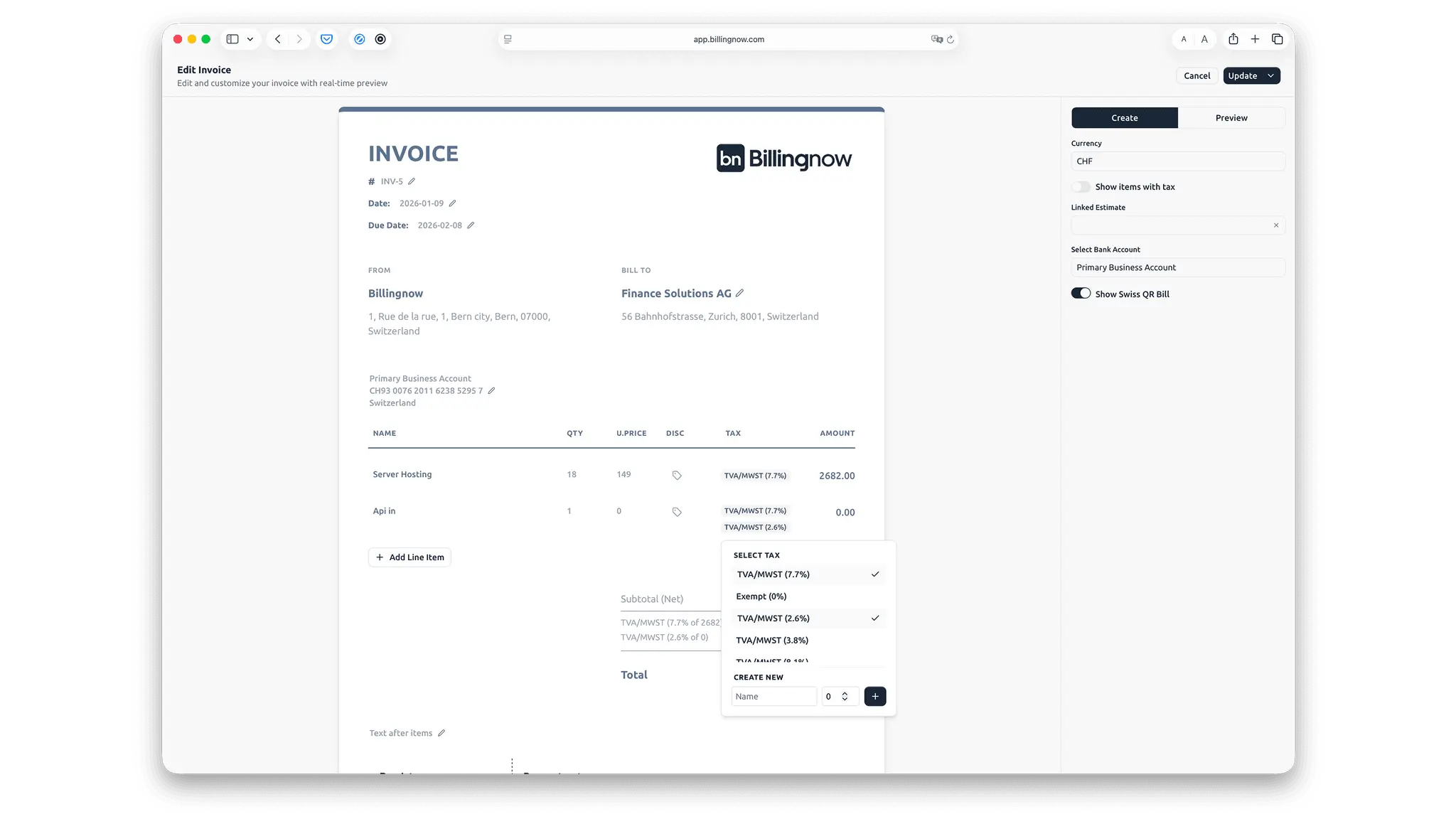 Screenshot 1 of Billing Now