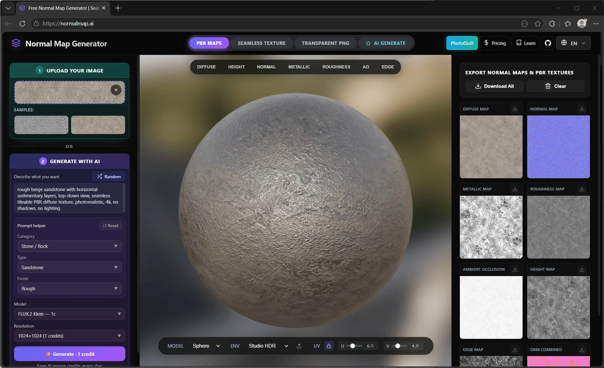 Screenshot 1 of NormalMap AI