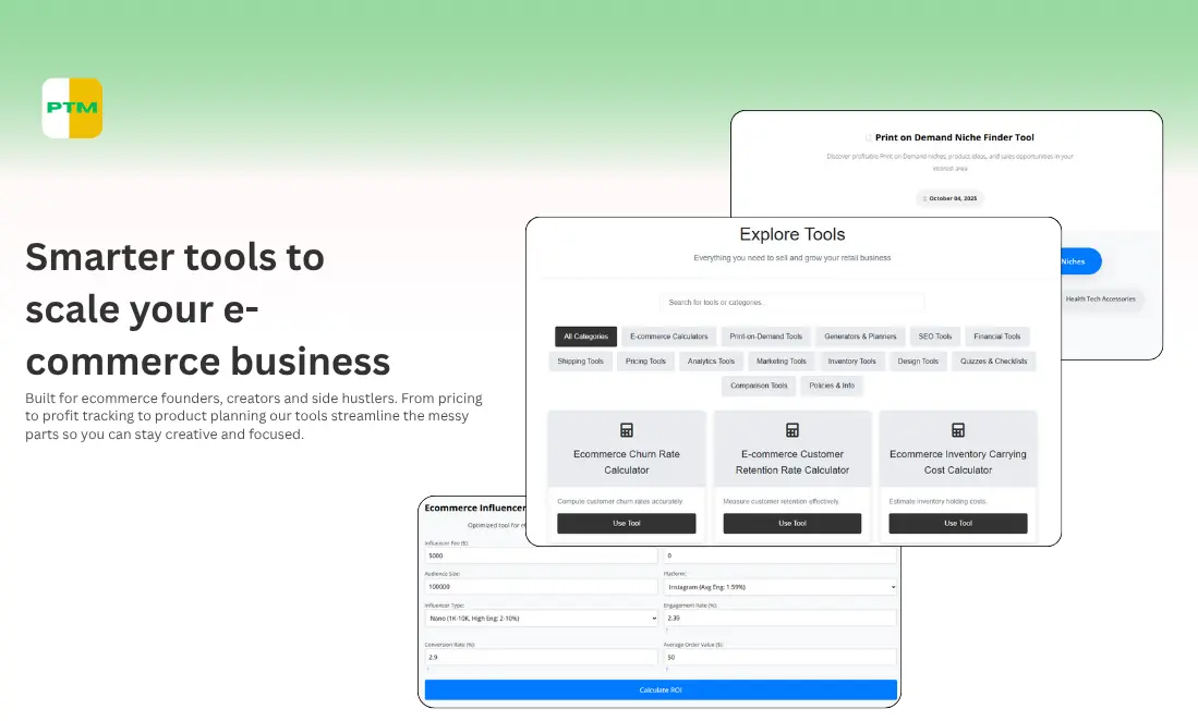 Screenshot 1 of E-commerce Toolsuite