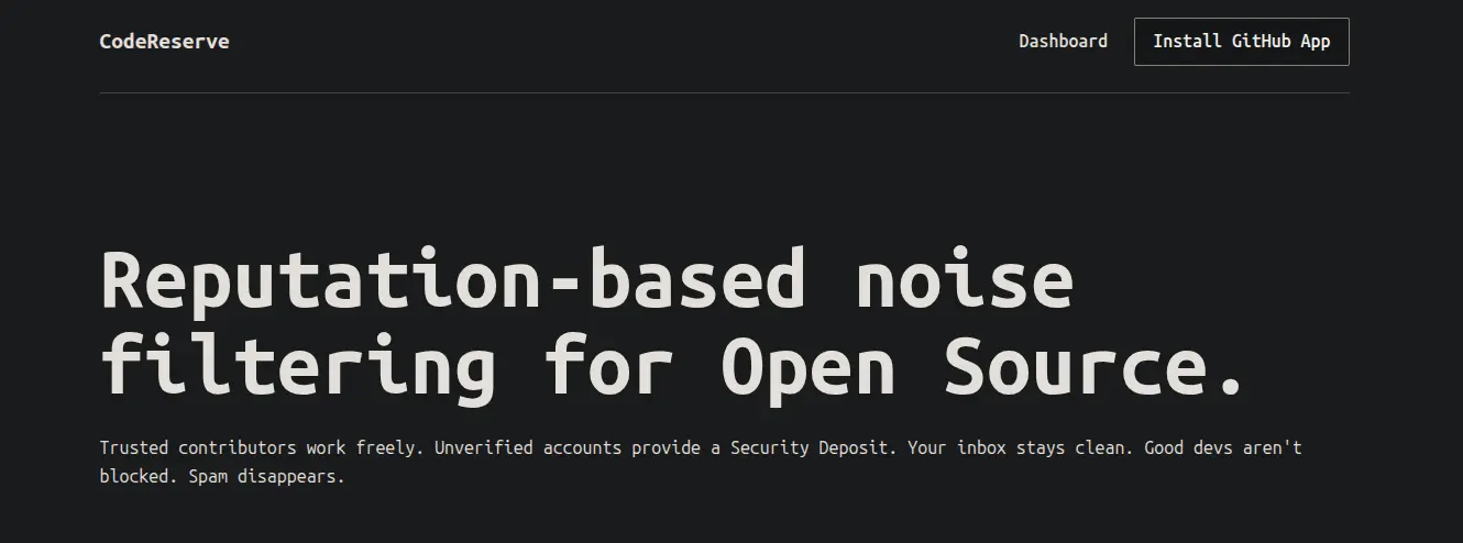 Screenshot 1 of CodeReserve