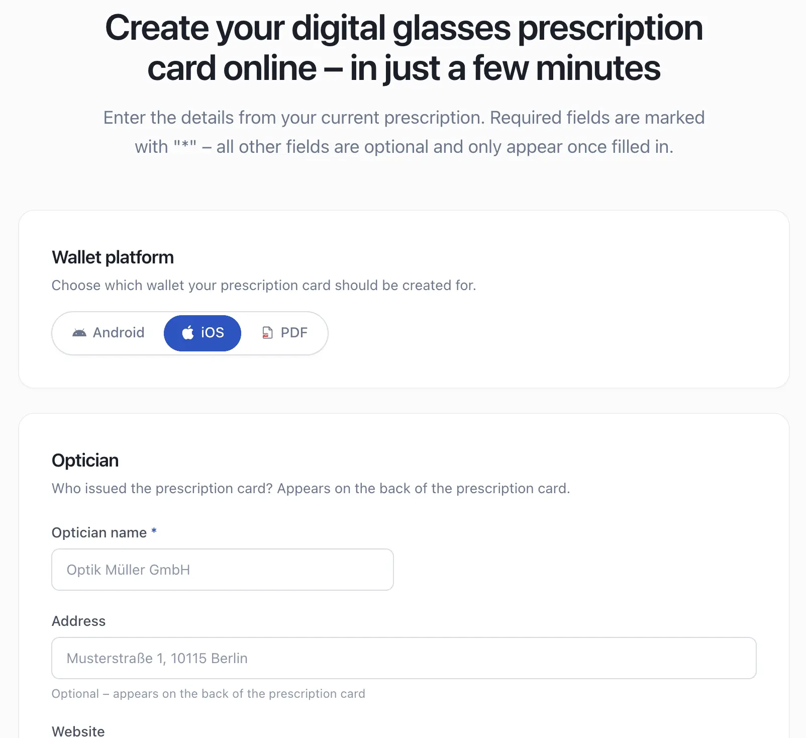 Screenshot 4 of Digitaler Brillenpass