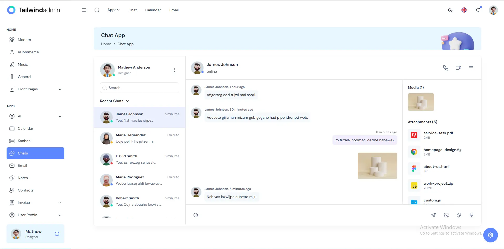 Screenshot 4 of Tailwindadmin