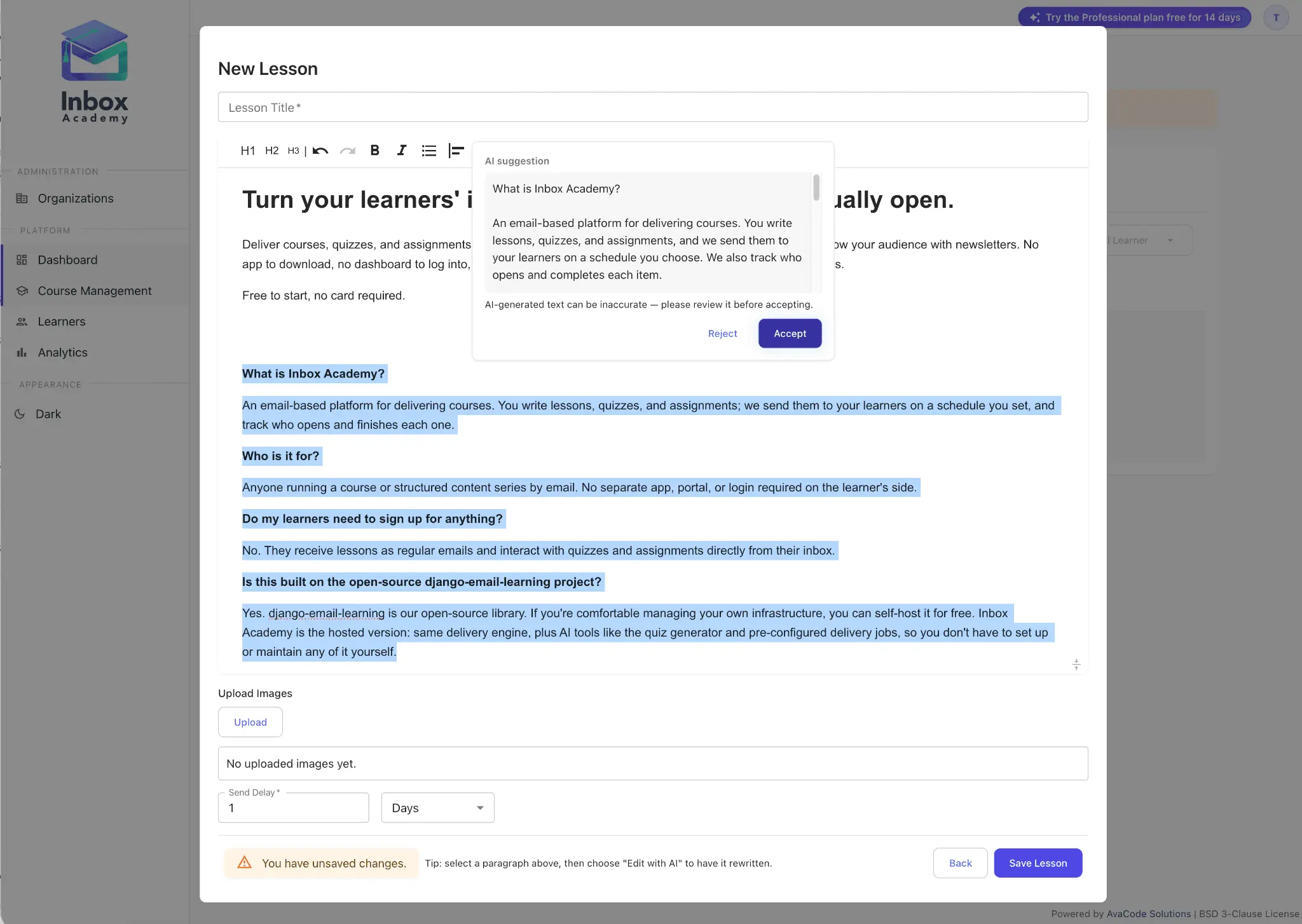 Screenshot 1 of Inbox Academy