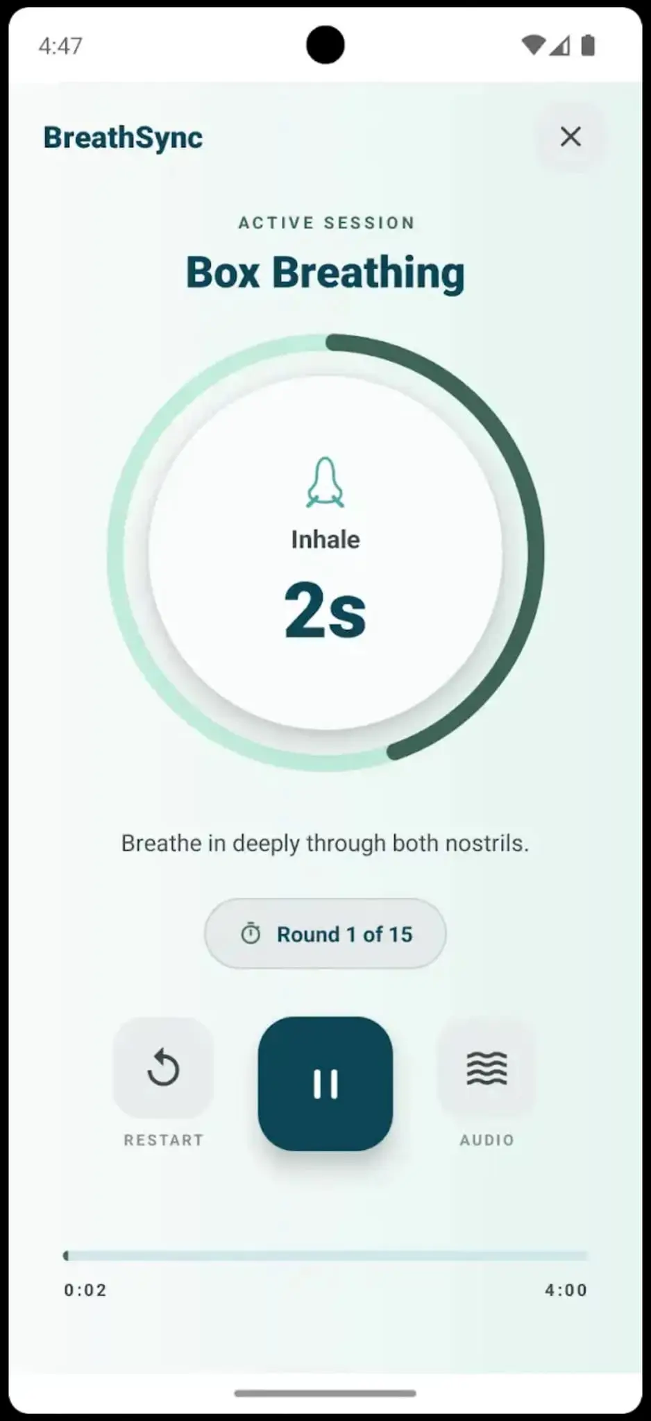 Screenshot 3 of BreathSync Breathing Exercises
