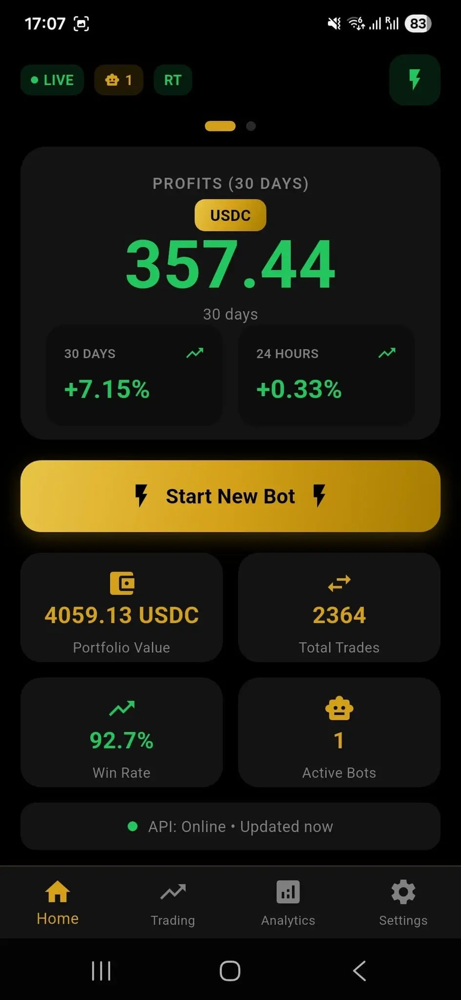 Screenshot 5 of IOI Automated Crypto Trading Bot