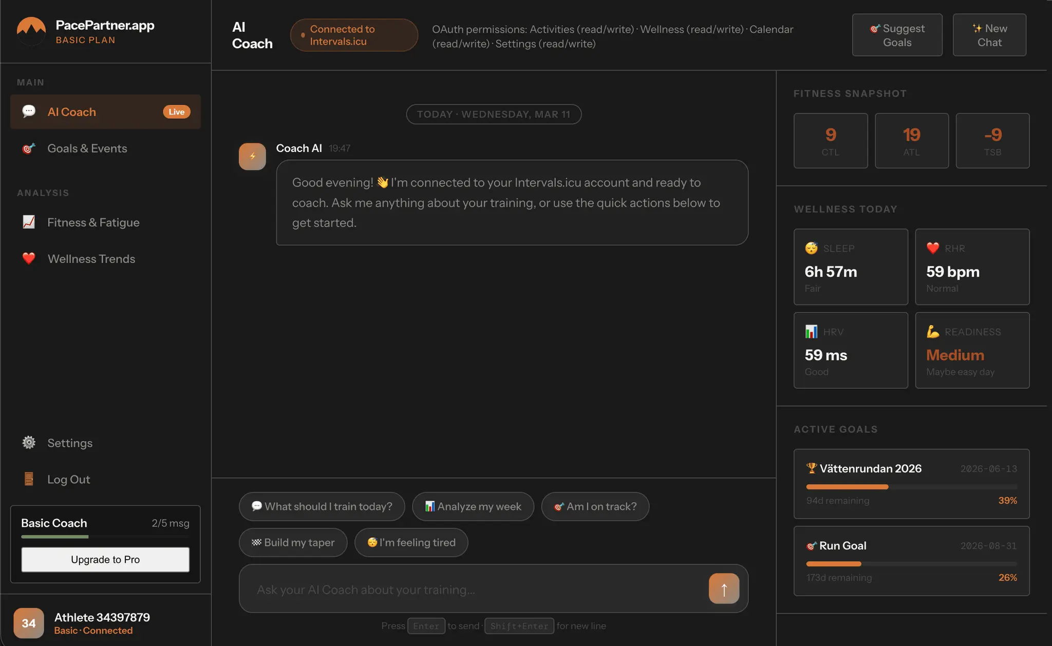Screenshot 1 of PacePartner