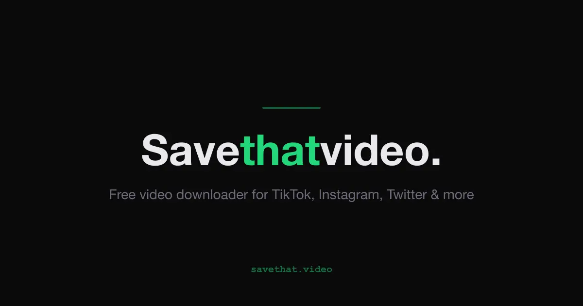 Screenshot 1 of SaveThat.video