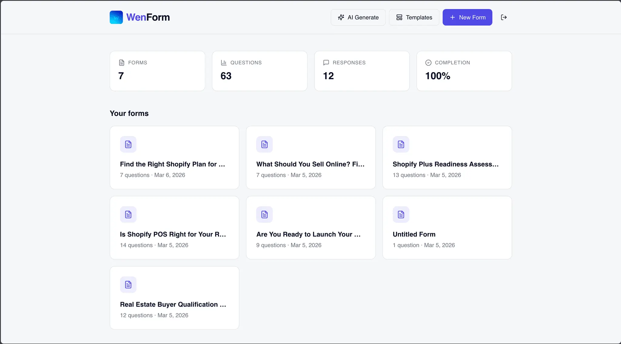 Screenshot 1 of Wenform