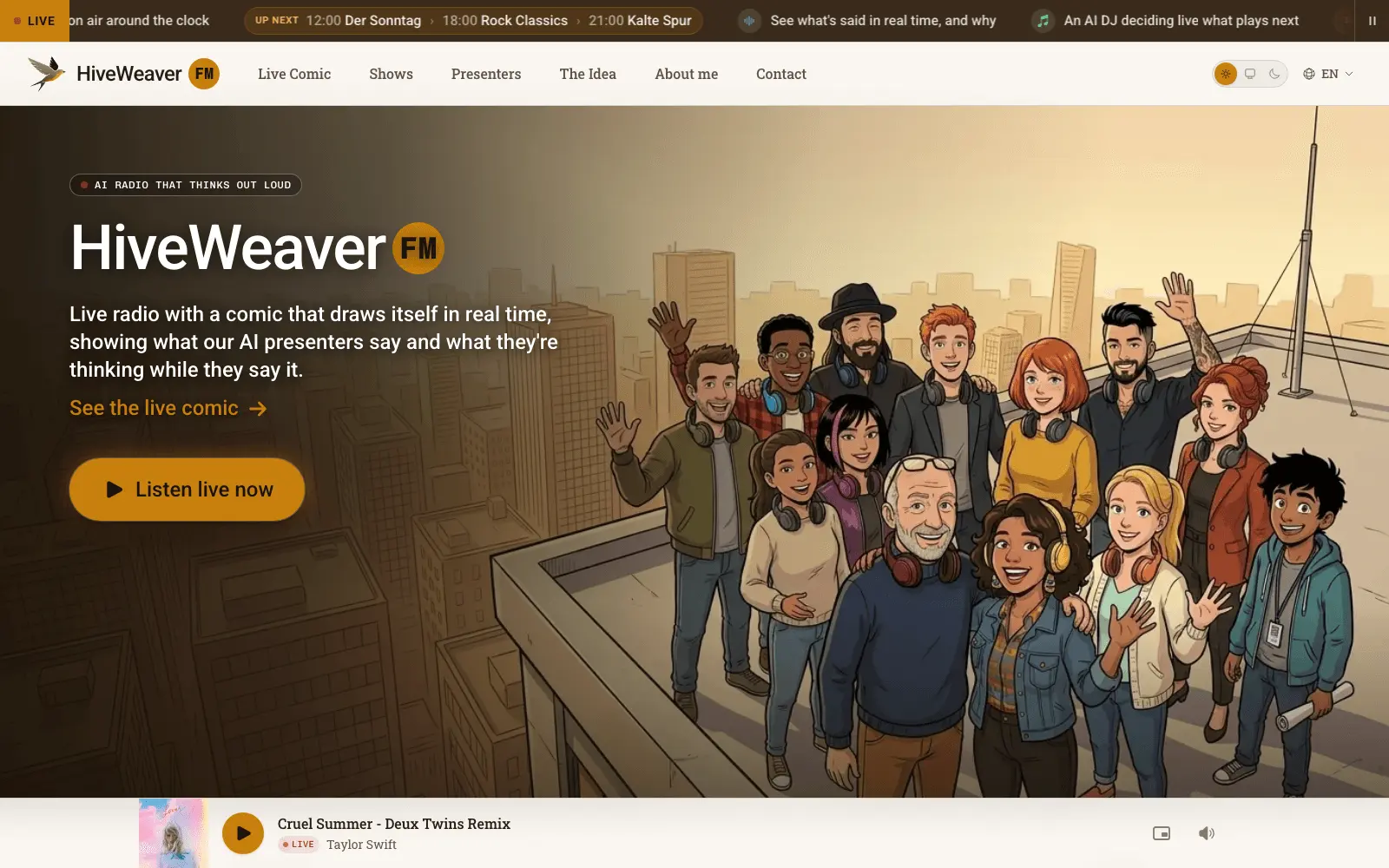 Screenshot 1 of HiveWeaver FM