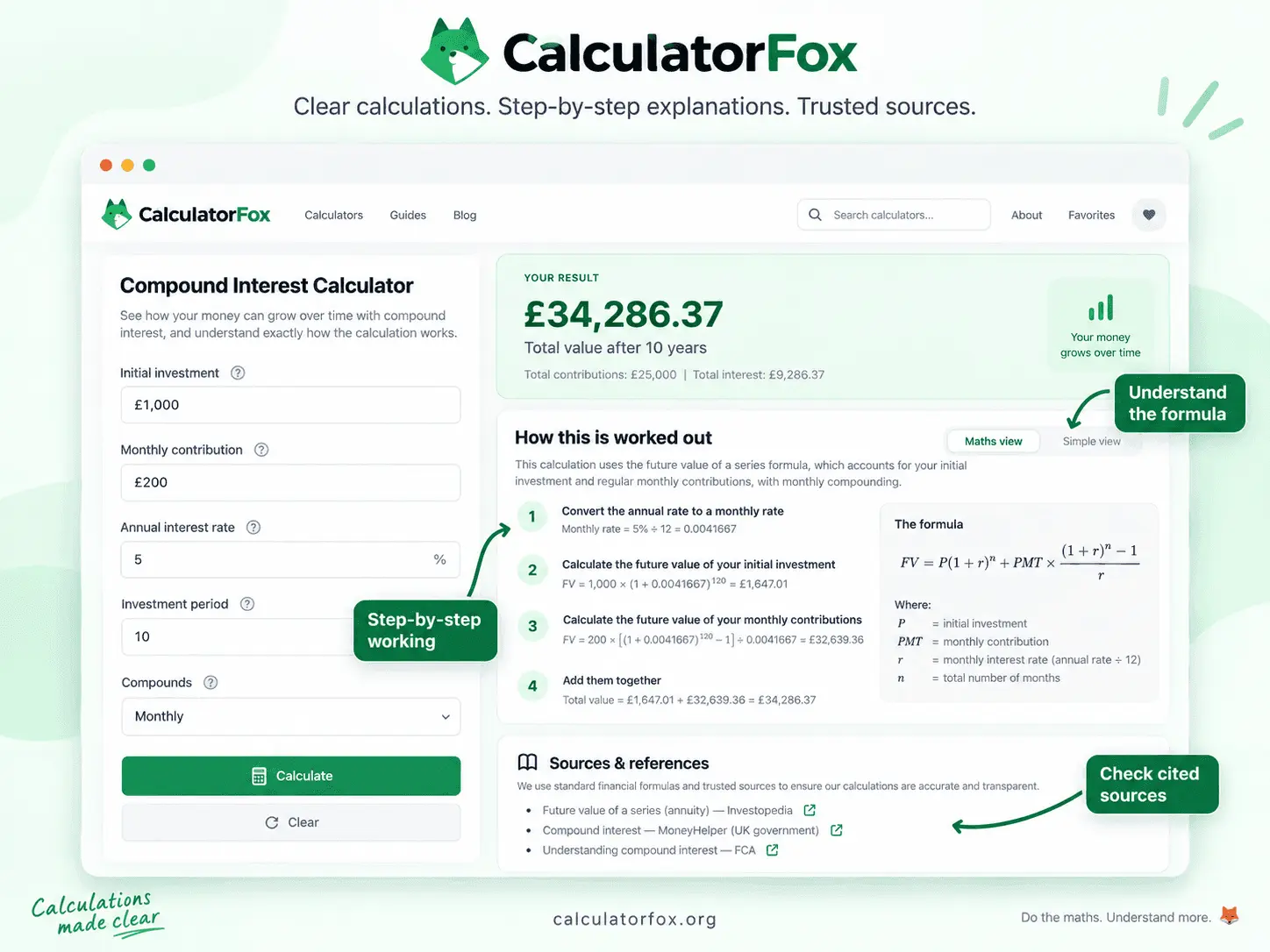 Screenshot 2 of CalculatorFox