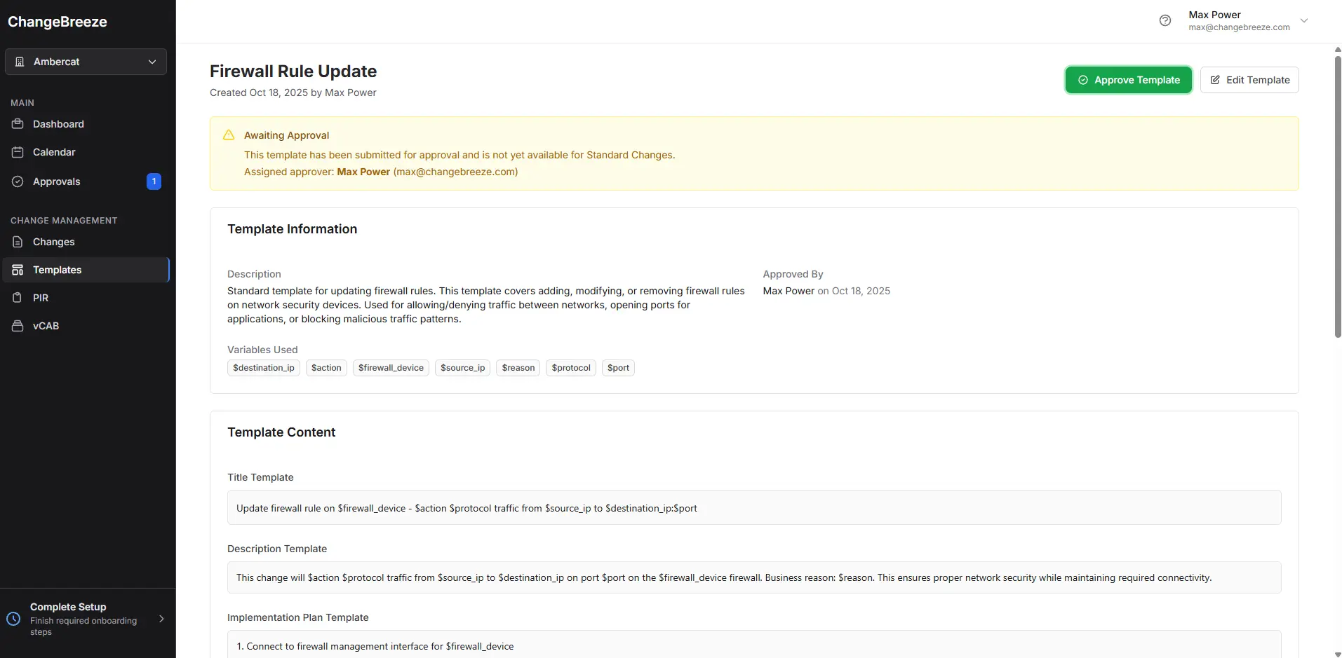 Screenshot 1 of ChangeBreeze