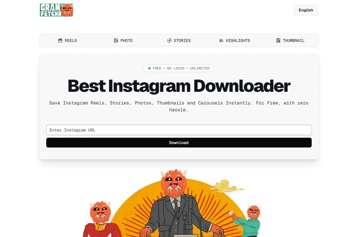 Screenshot 1 of GramFetchr
