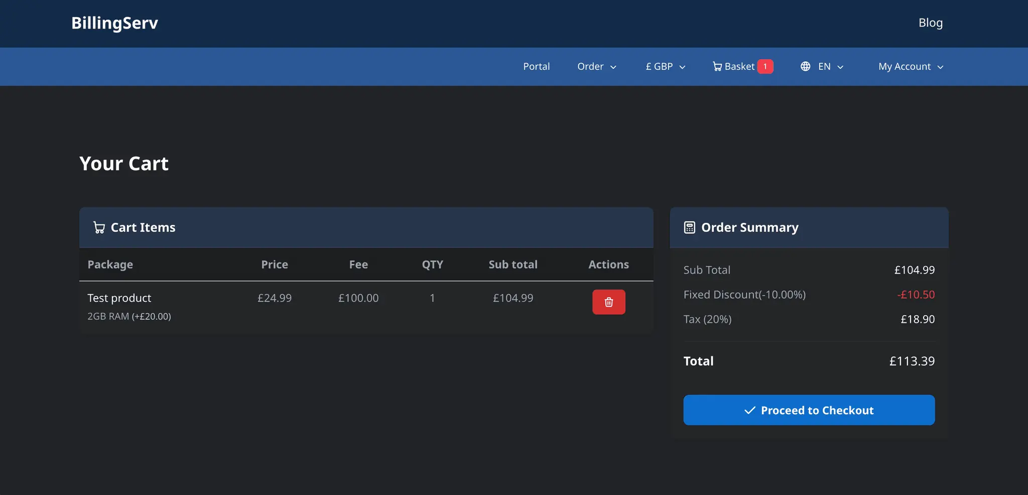 Screenshot 4 of BillingServ