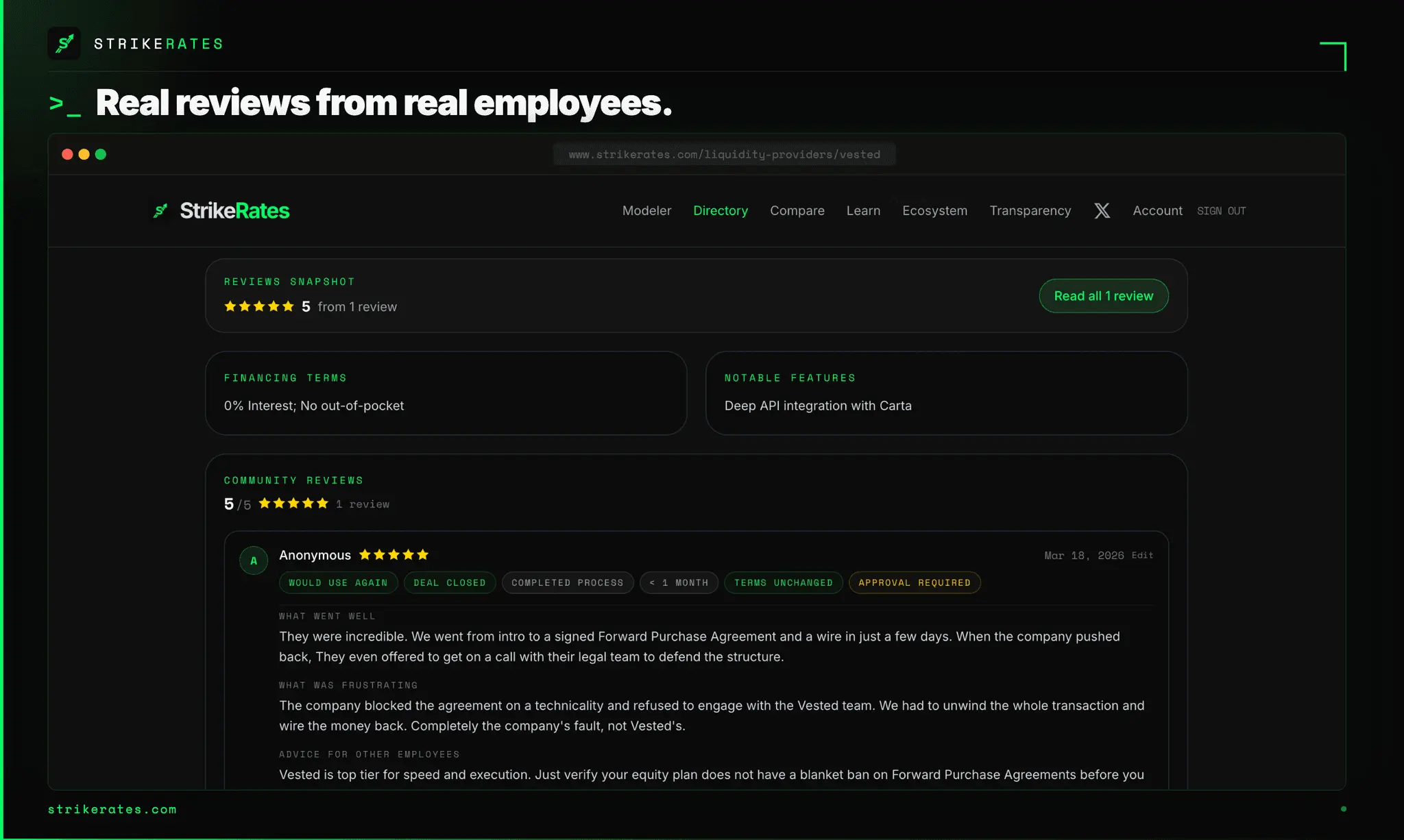 Screenshot 1 of StrikeRates