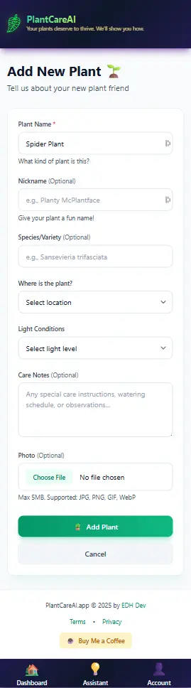 Screenshot 8 of PlantCareAI