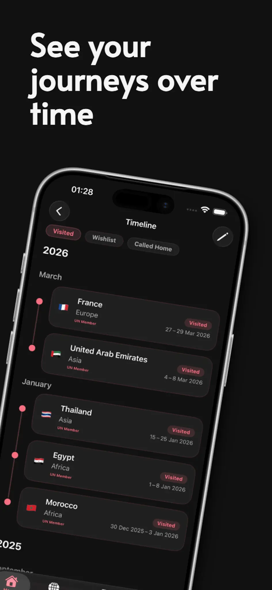 Screenshot 3 of There: Your Travel Map