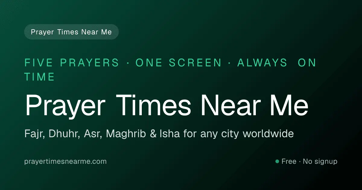 Screenshot 1 of Prayer Times Near Me