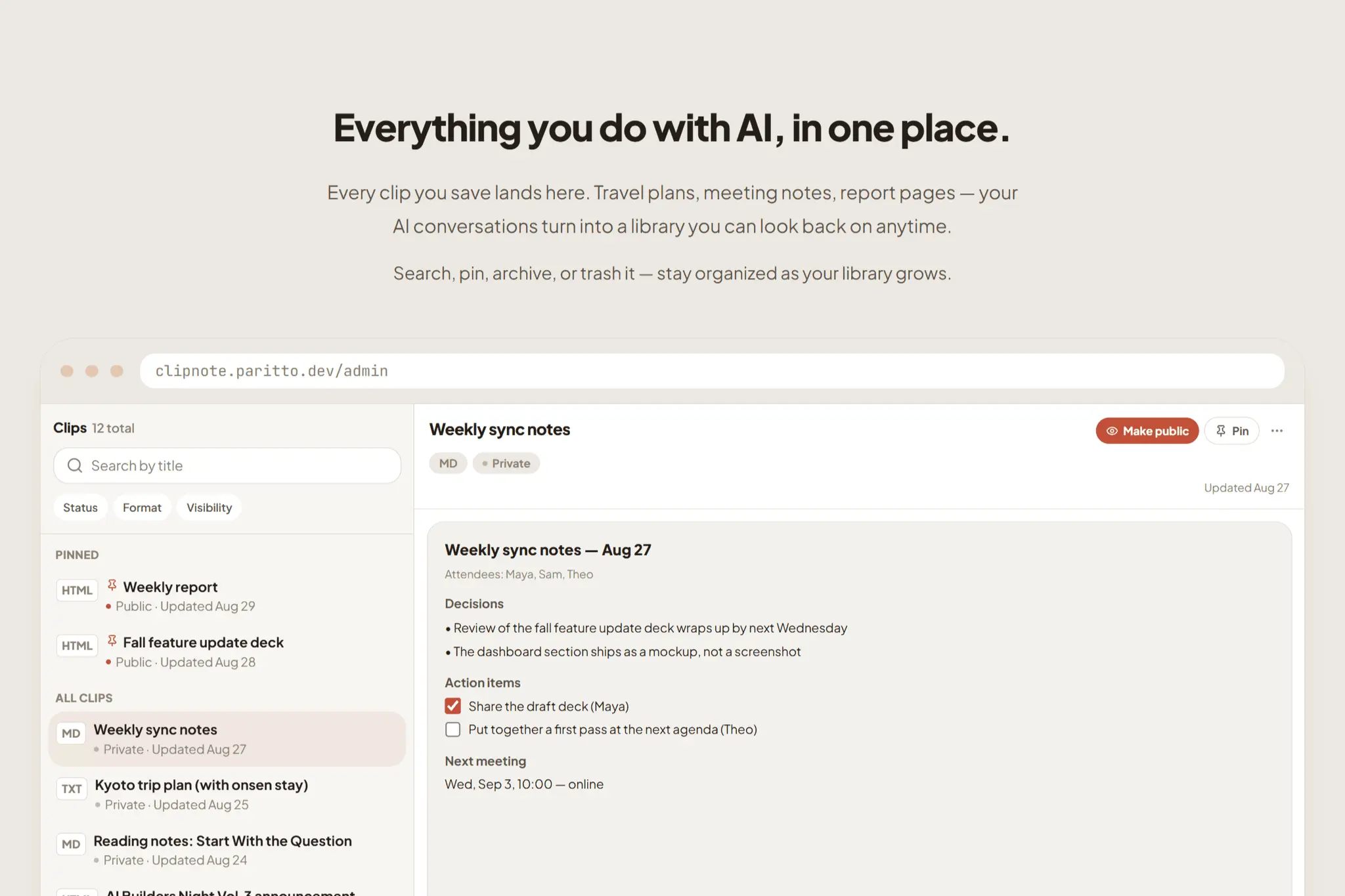 Screenshot 3 of Clipnote