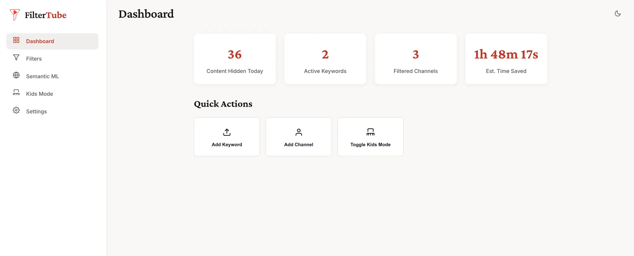 Screenshot 1 of FilterTube