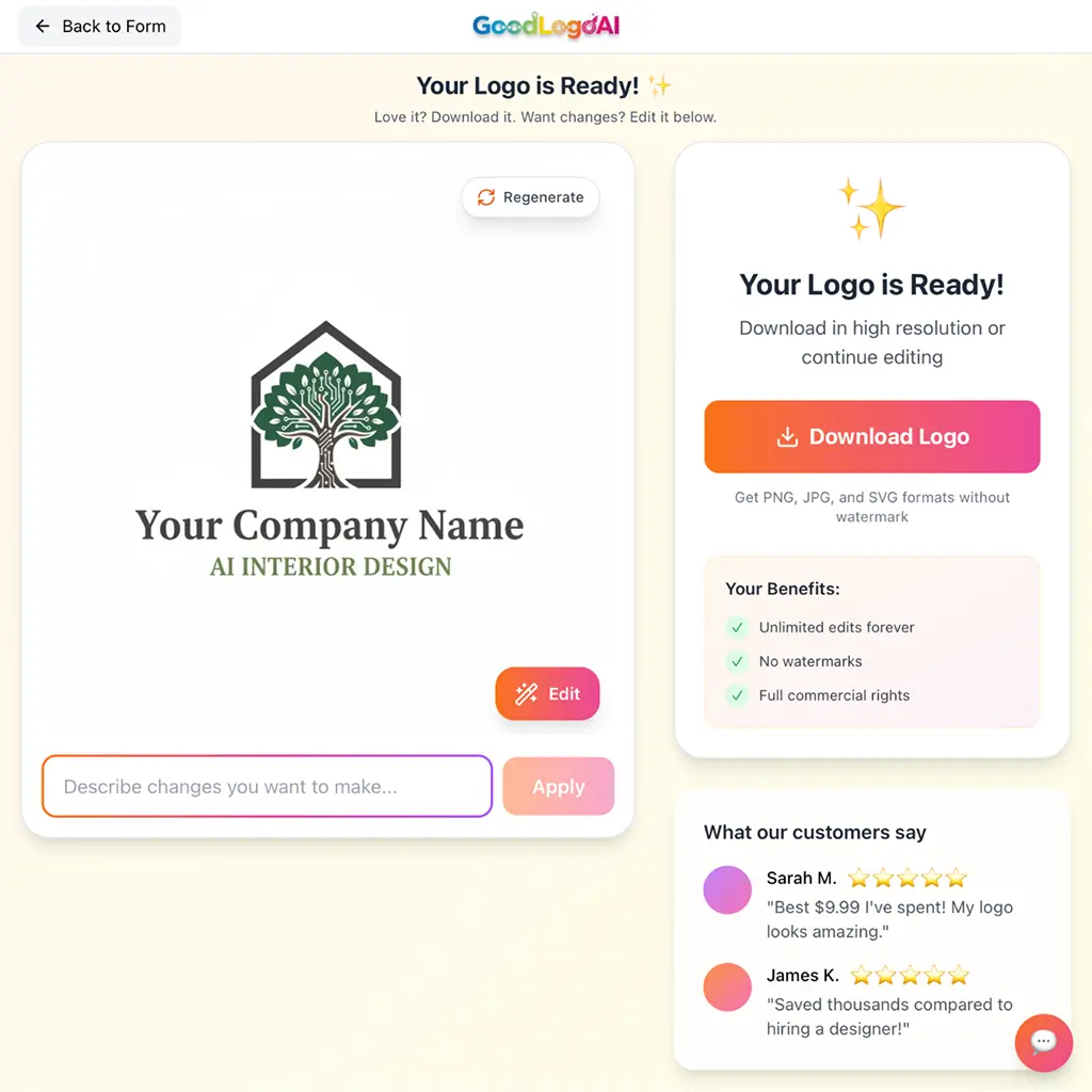 Screenshot 2 of GoodLogoAI