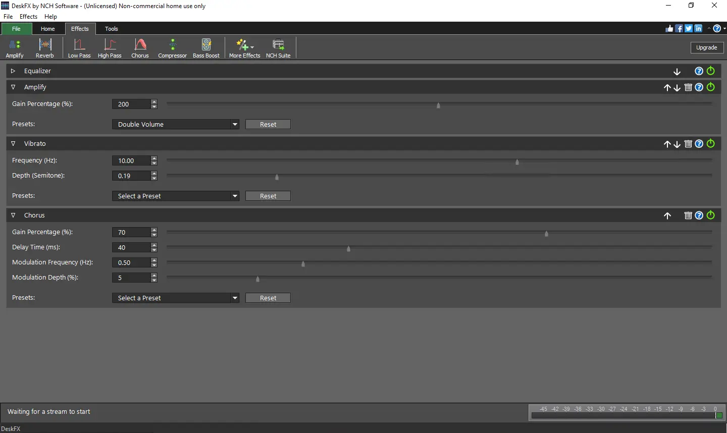 Screenshot 1 of DeskFX: Major real-time audio upgrade