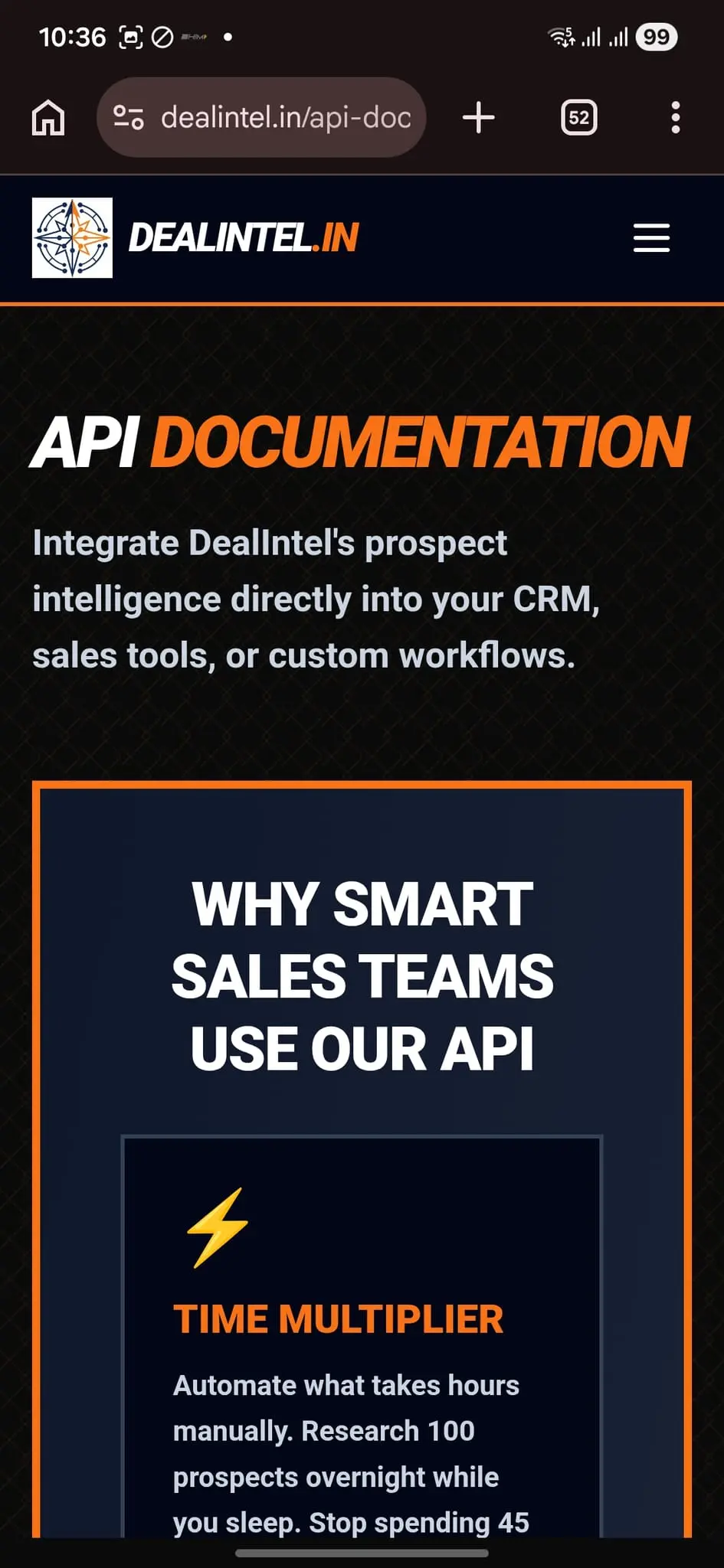 Screenshot 1 of DealIntel