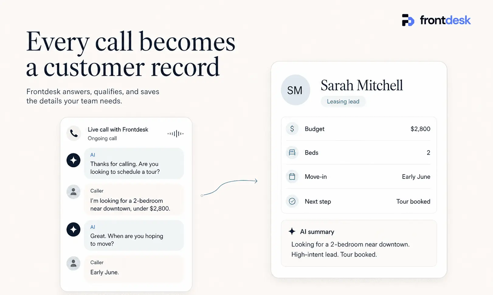 Screenshot 3 of Frontdesk AI