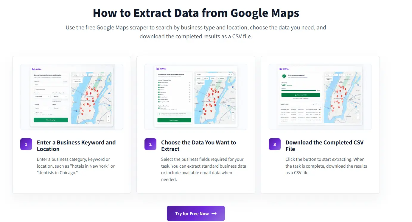 Screenshot 3 of Google Maps Extractor | GMPlus
