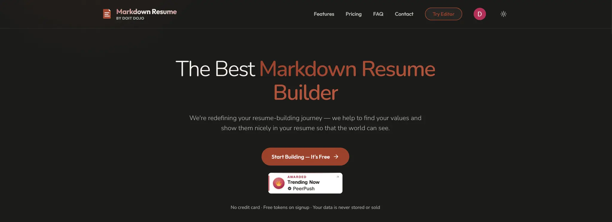 Screenshot 8 of Markdown Resume Builder