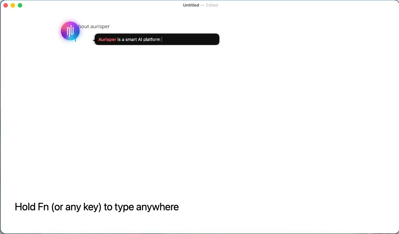 Screenshot 4 of Aurisper Offline AI Voice Input