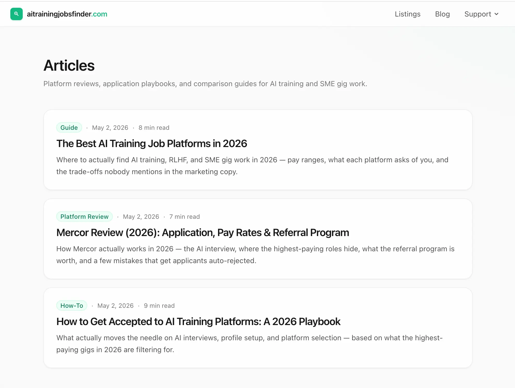 Screenshot 3 of AI Training Jobs Finder