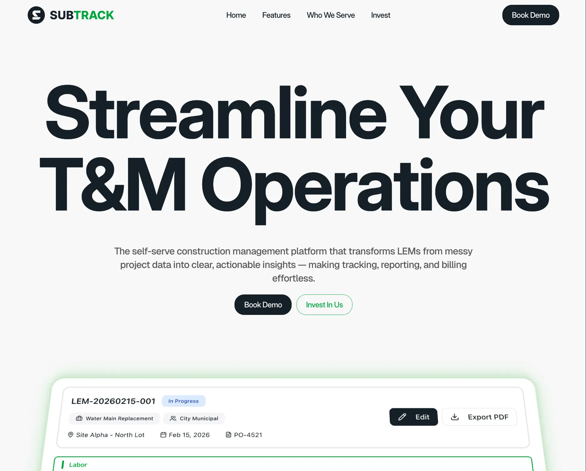 Screenshot 1 of SubTrack