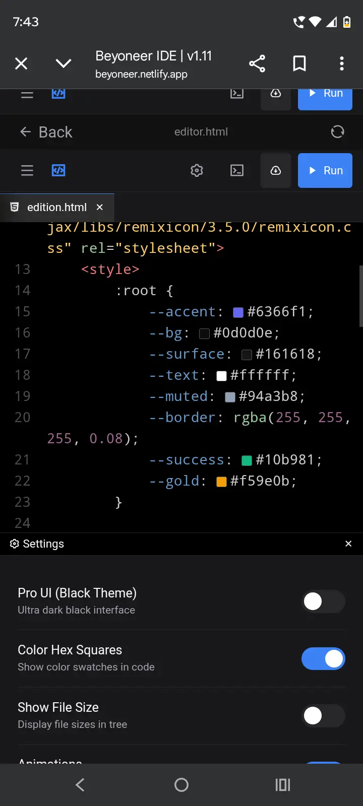 Screenshot 2 of Beyoneer IDE
