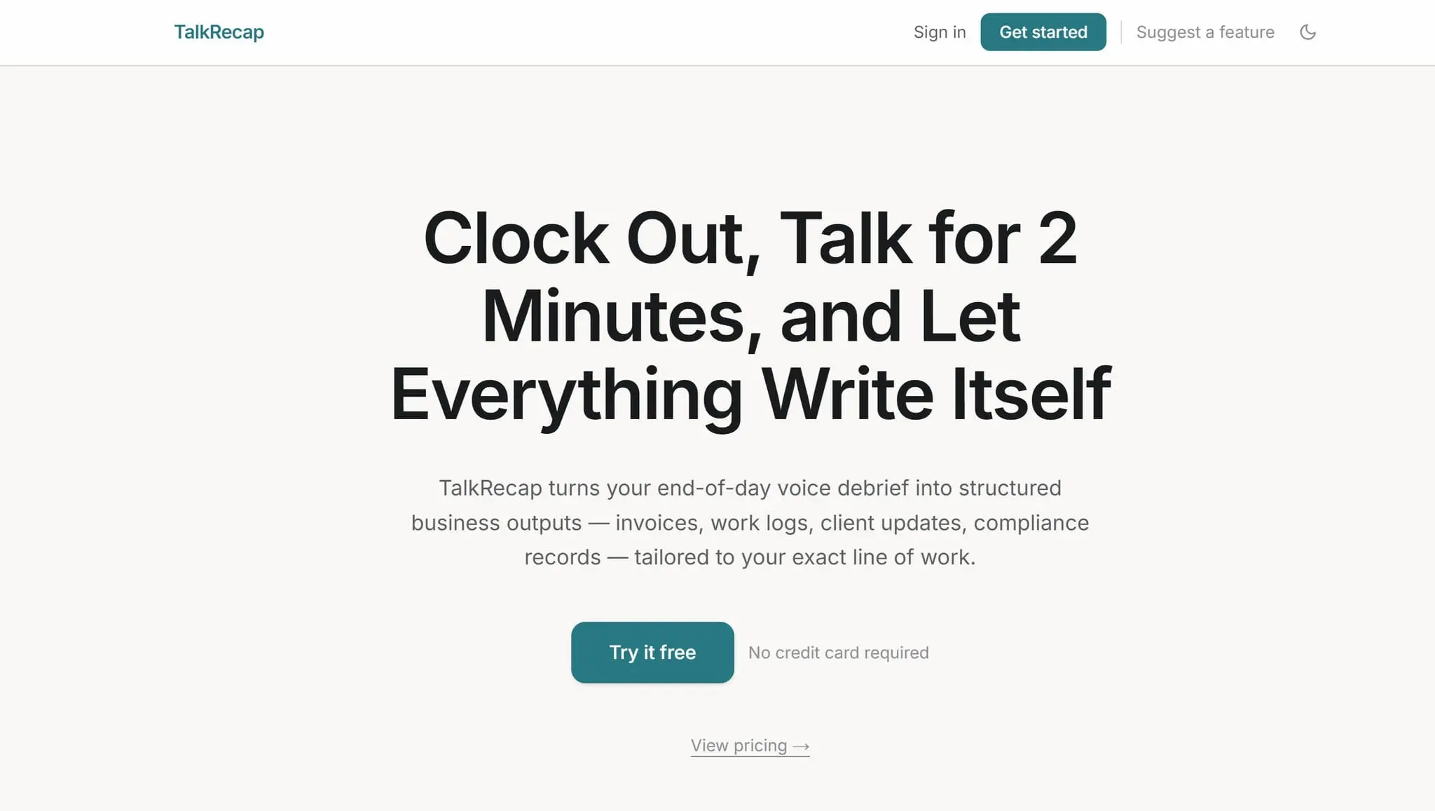 Screenshot 2 of TalkRecap