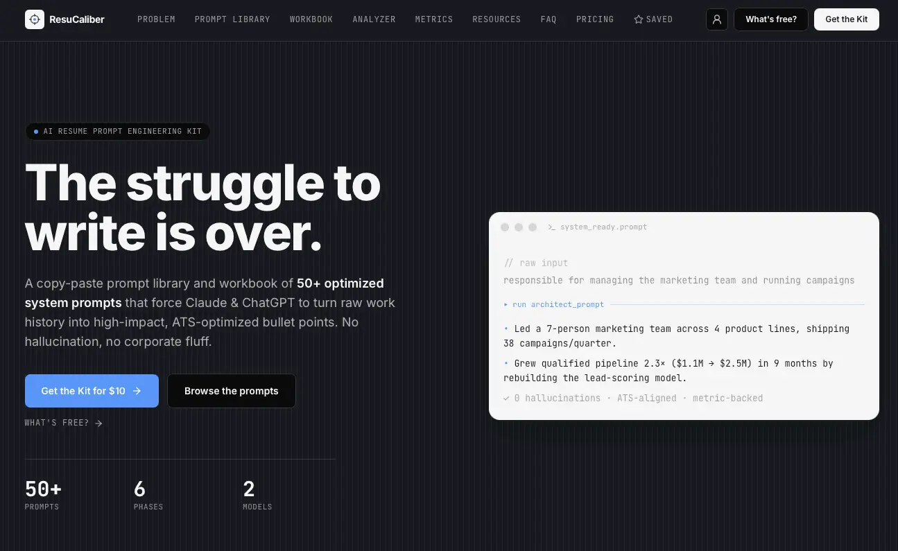 Screenshot 1 of ResuCaliber