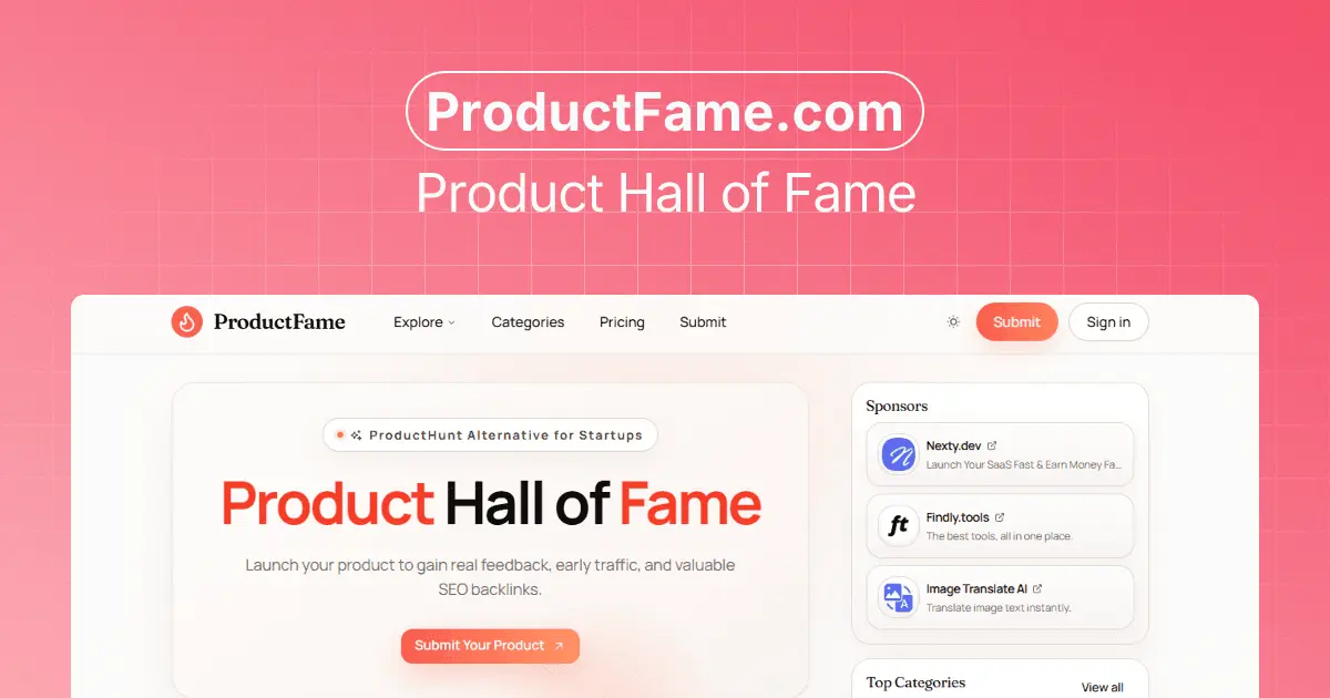 Screenshot 1 of ProductFame